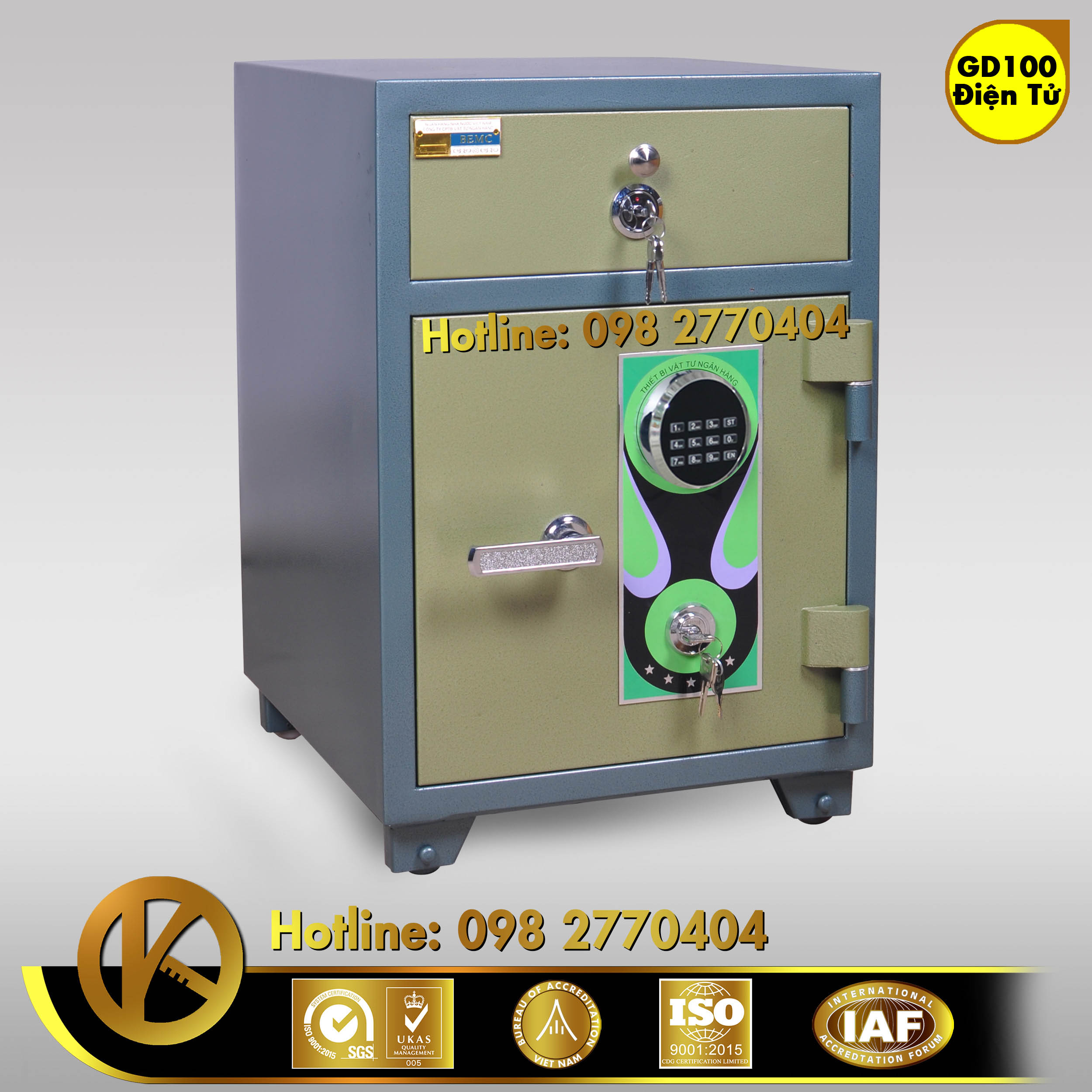 Két Sắt Ngân Hàng BEMC GD100 NHA1