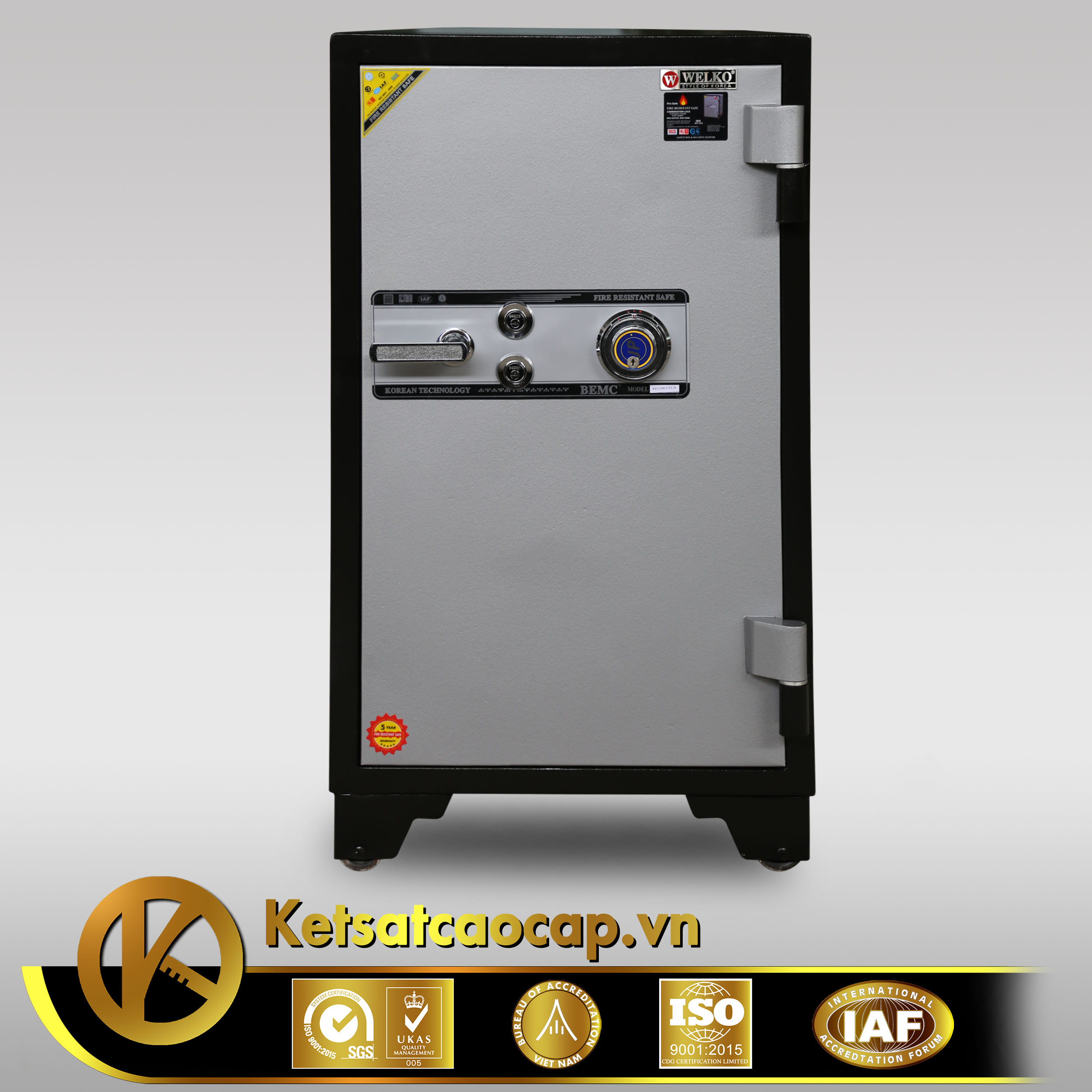 Két sắt Welko KS1070 DK khóa  điện tử Đổi Mã