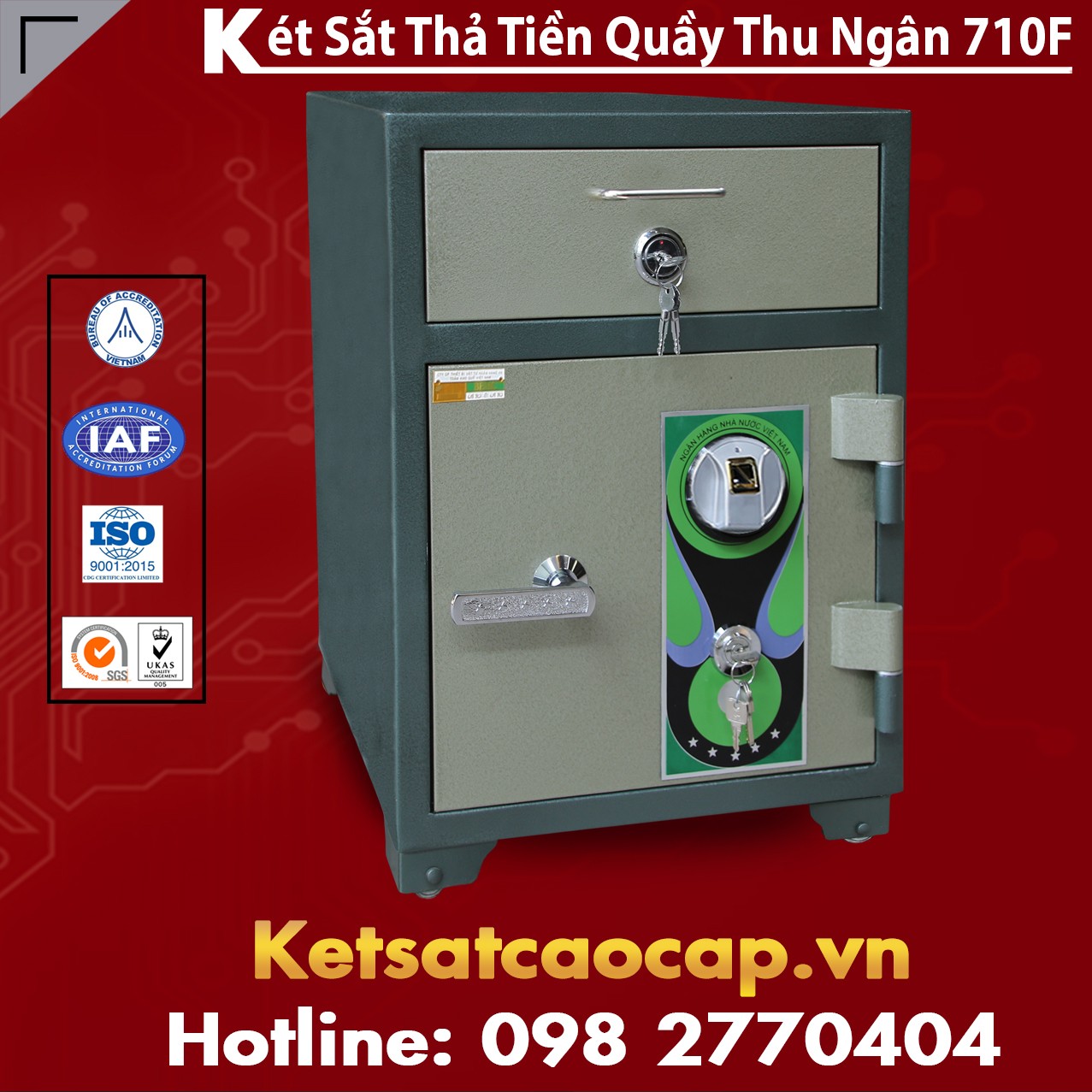 Két Sắt Vân Tay Bank Safes BEMC 710 F Tính Bảo Mật An Toàn Tuyệt Đối