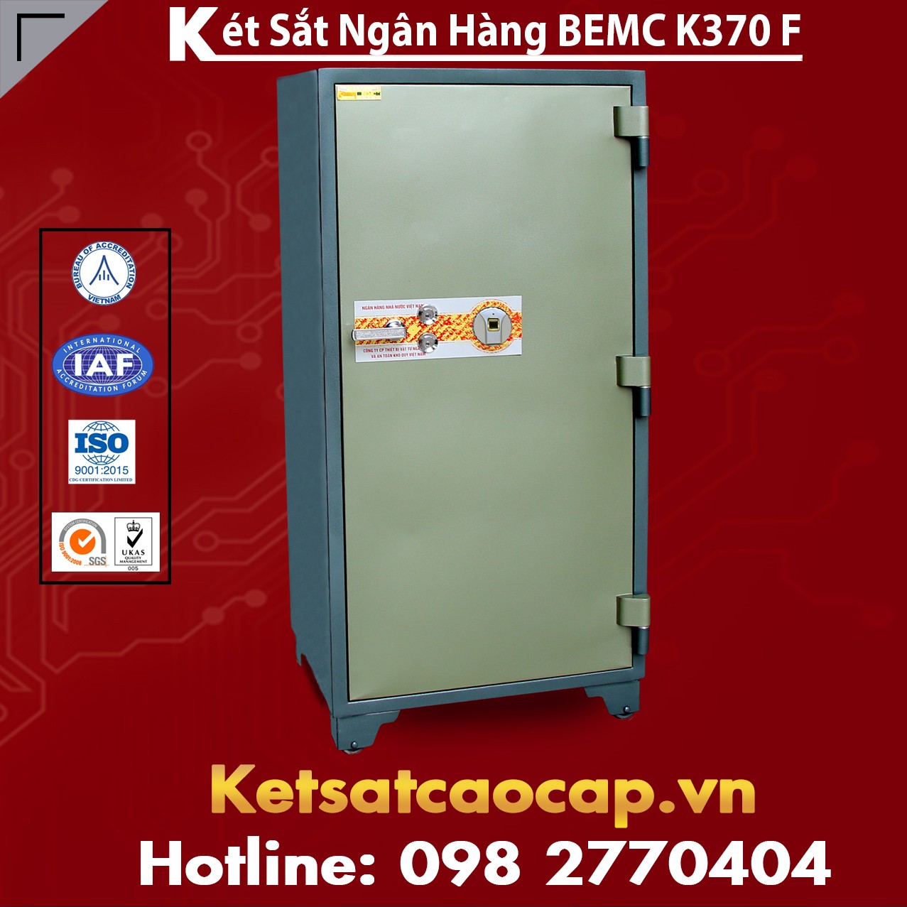 Két Sắt Vân Tay Bank Safes BEMC K370 F Vị Trí Đặt Két Hợp Phong Thủy