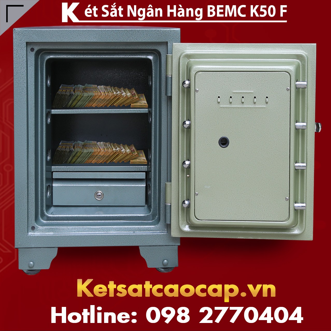 Két Sắt Vân Tay Bank Safes BEMC K50 F Két Sắt An Toàn Xuất Khẩu Đi Mỹ