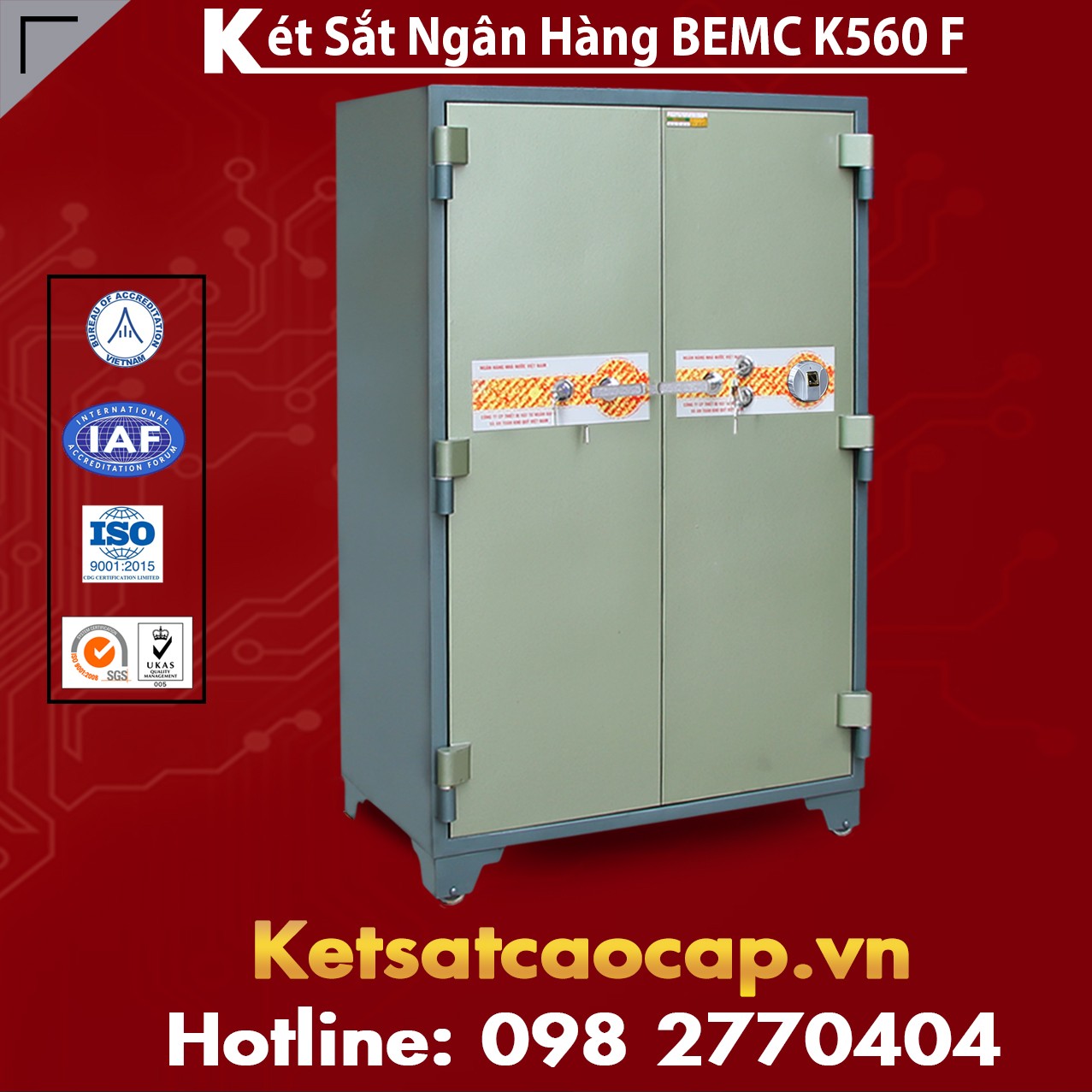Két Sắt Vân Tay Bank Safes BEMC K560 F chuyên Sản Xuất Két chính hãng