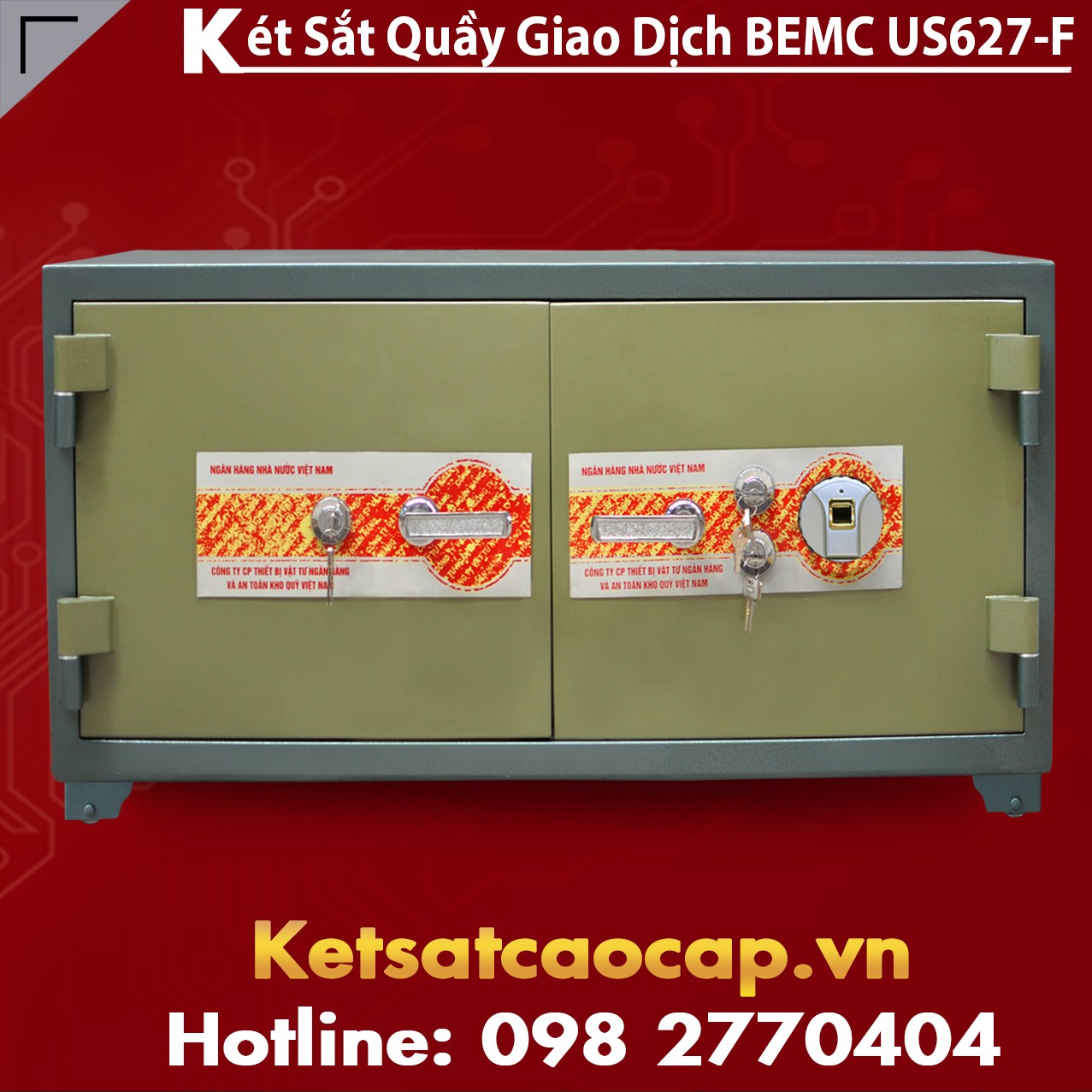 Két Sắt Vân Tay Bank Safes BEMC US627F Cao Cấp Đa Dạng Uy Tín nhất VN
