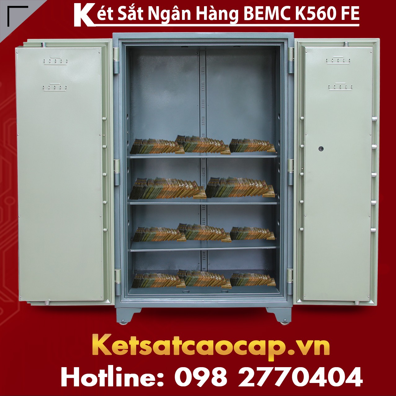 Két Sắt Vân Tay Điện Tử Hàn Quốc BEMC K560 FE Chống cháy tốt