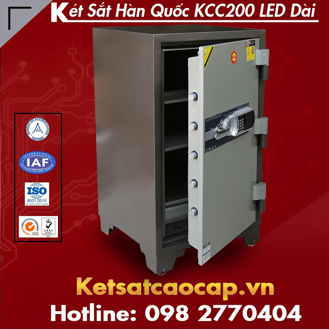 Két Sắt Hàn Quốc KCC200 LED Dài WELKO Safes