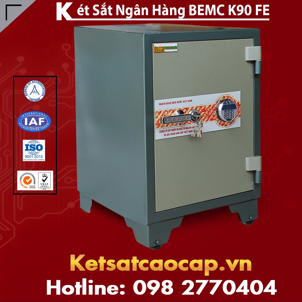 giá két sắt vân tay Hà Nội