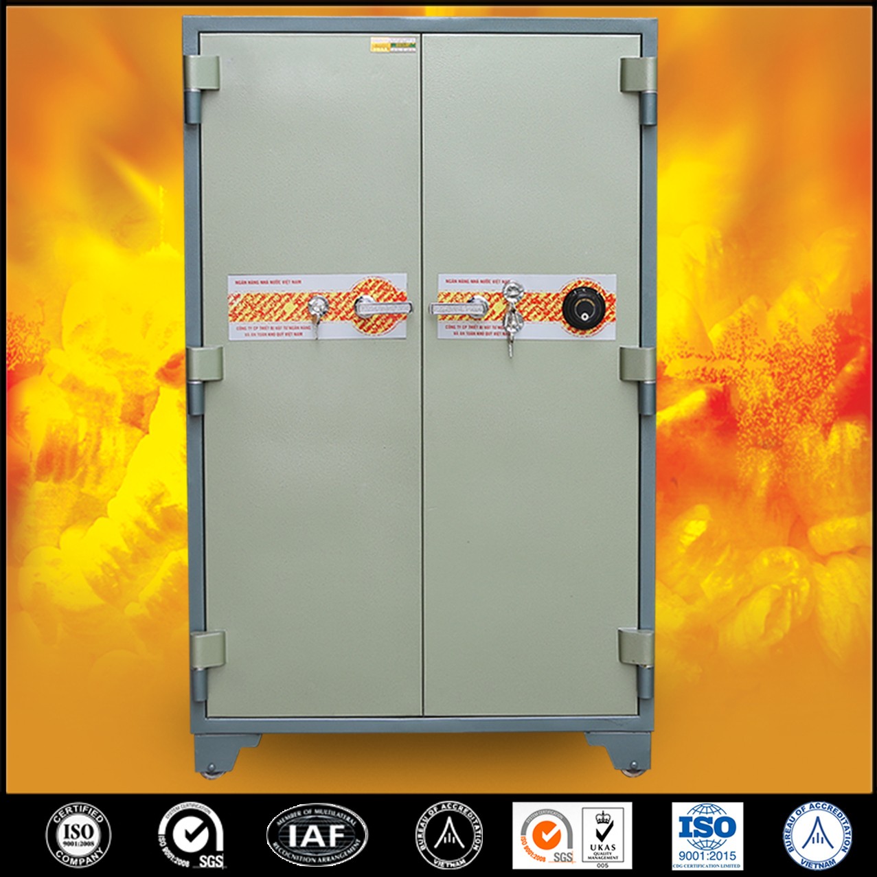 Két Sắt Hai Cửa BEMC S1650 DK