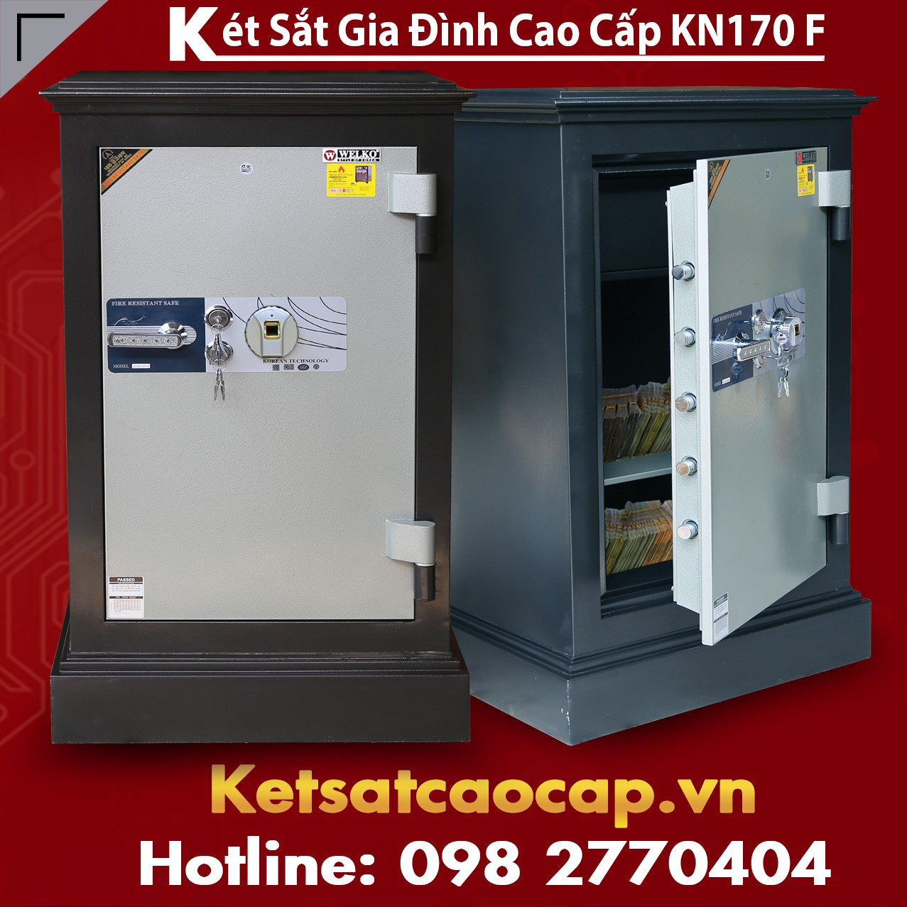 mua két sắt vân tay Tphcm mini