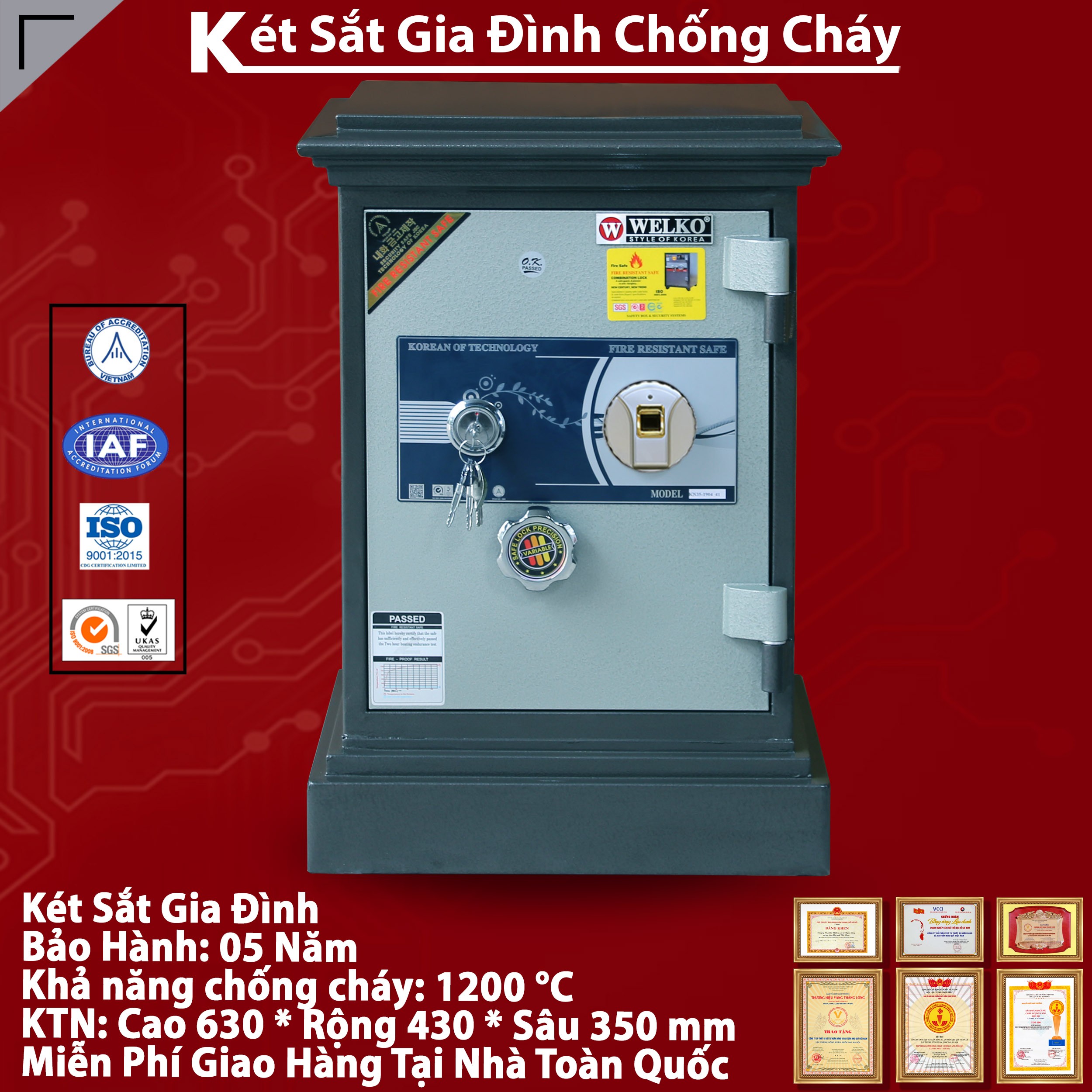 Két sắt an toàn chất lượng cao