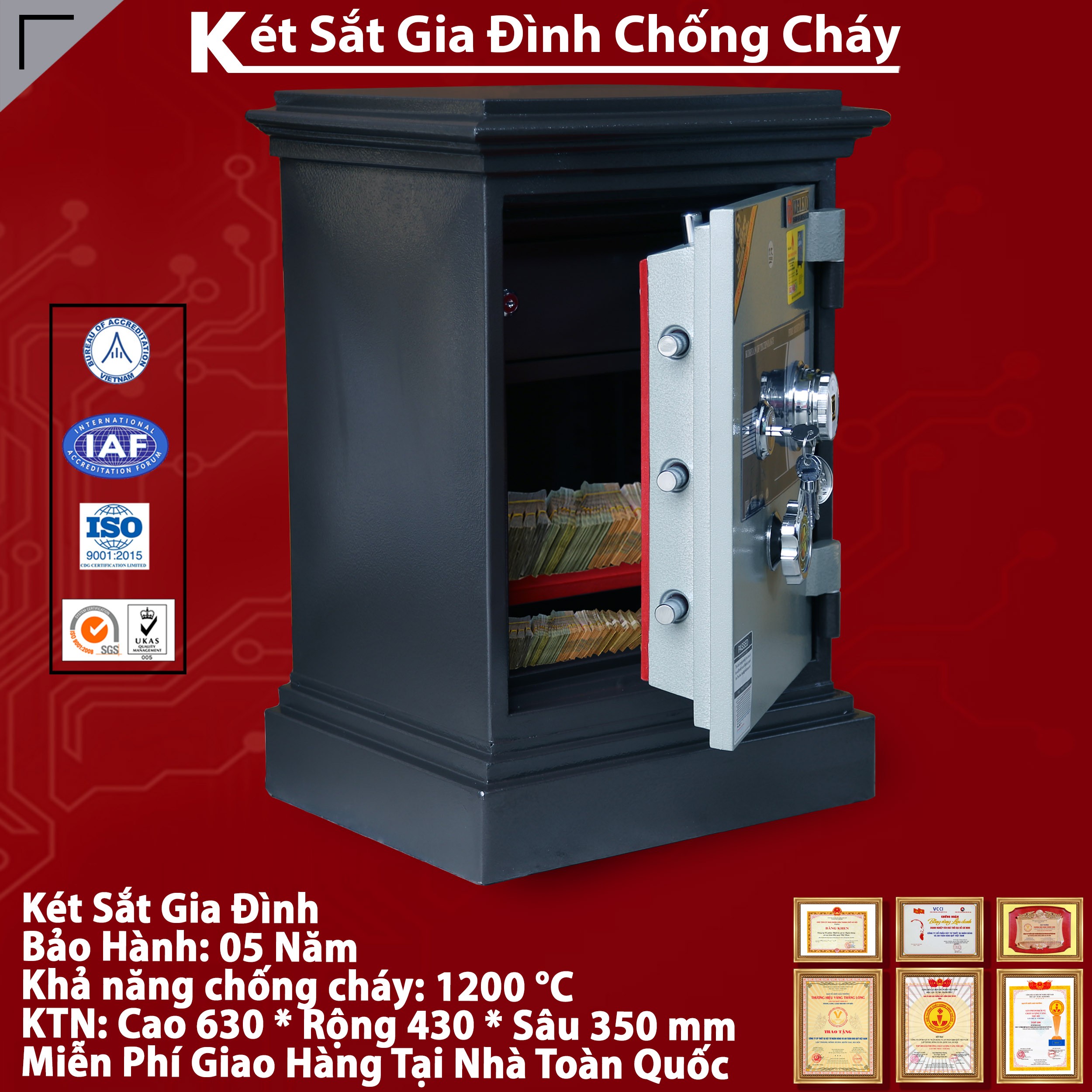 Két sắt an toàn chất lượng cao