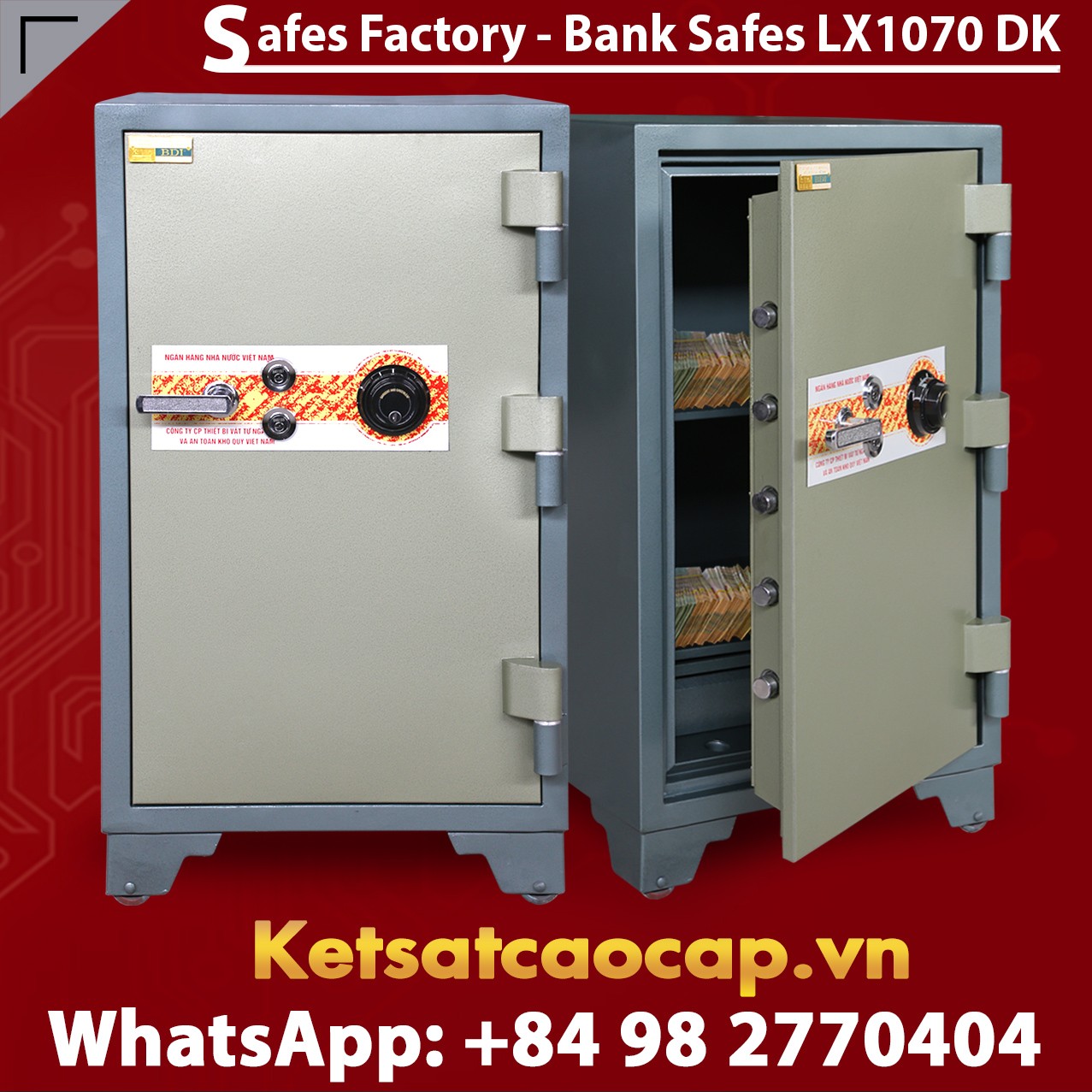Bank Safes LX1070 DK Top 1 Quality Bank Safe Luxury Design From BEMC