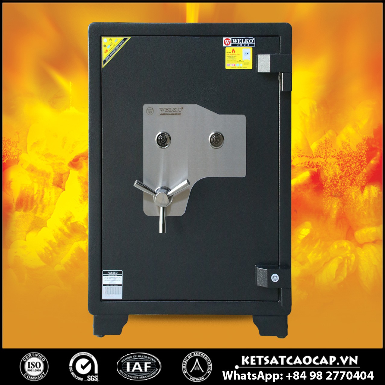 Công Ty Xuất Khẩu Két Sắt NSA 880 KEY Black