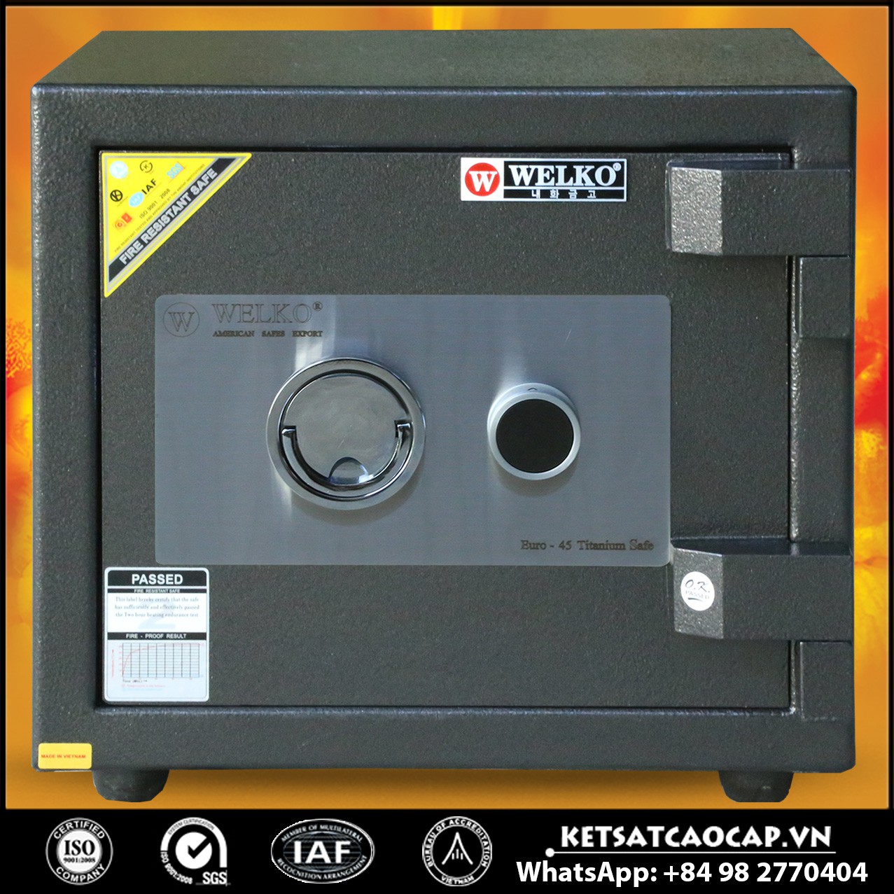 Công Ty Xuất Khẩu Két Sắt NSA 440 KEY Black