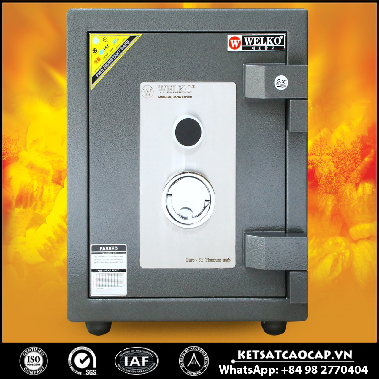 Công Ty Xuất Khẩu Két Sắt NSA 520 KEY Black