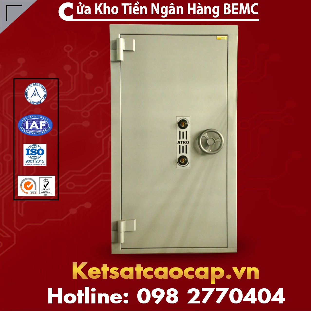 Cửa Kho Tiền Ngân Hàng BEMC CK800