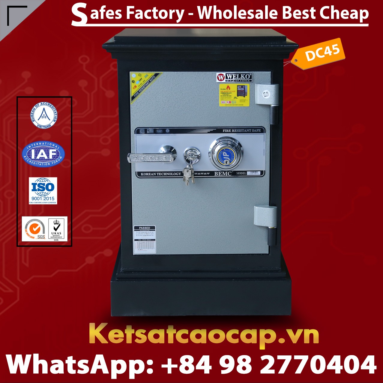 DC45 DK Top 1 Home Safes High Quality Standards
