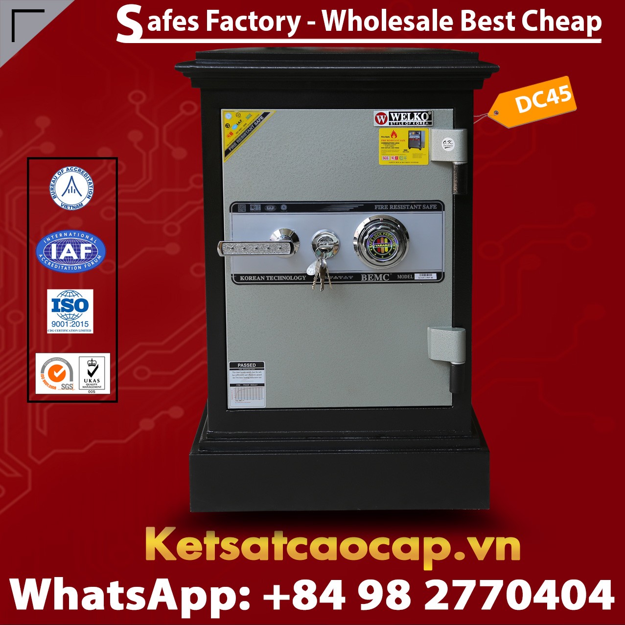 DC45 KC Home Safe For Sale Free Shipping