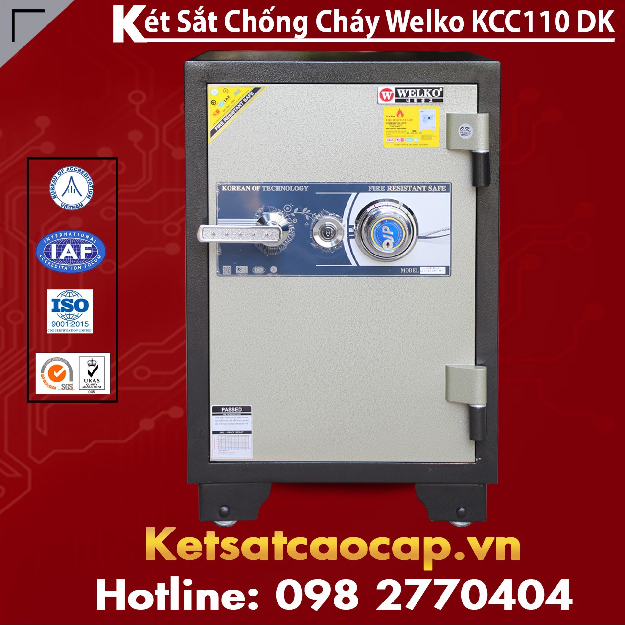 Két Sắt Chống Đập KCC110 - DK