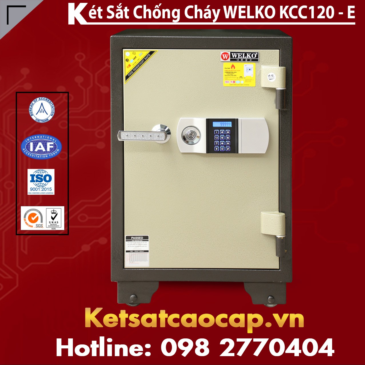 Két Bạc Điện Tử KCC120 E - Silver