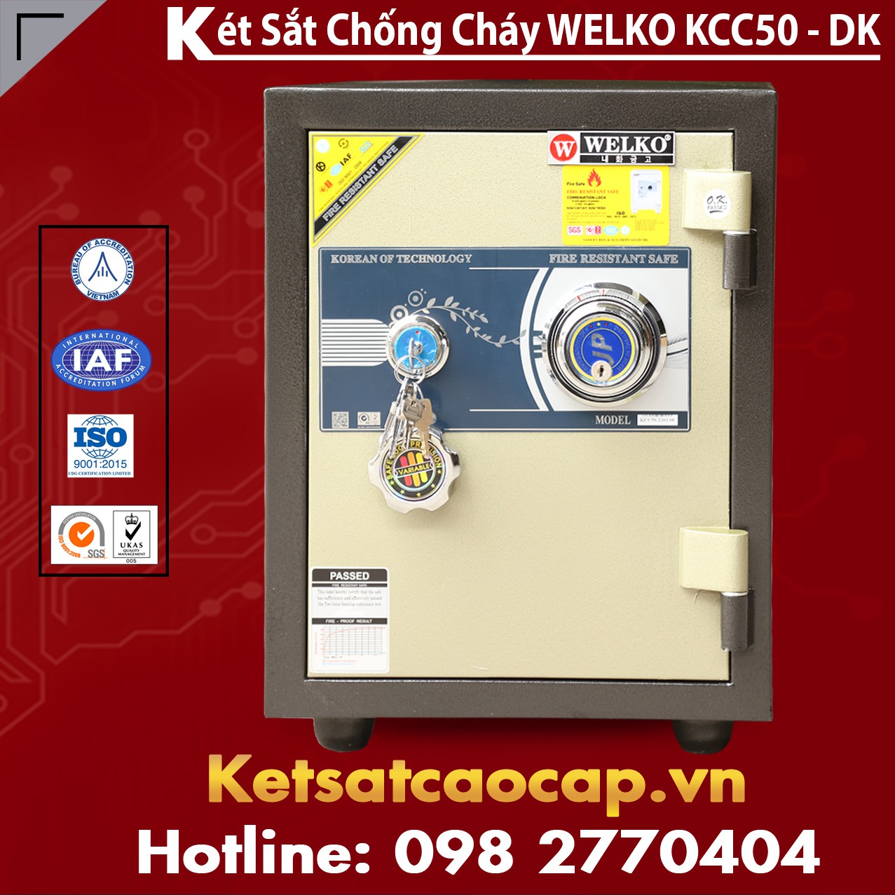 Két Sắt Chống Đập KCC50 - DK