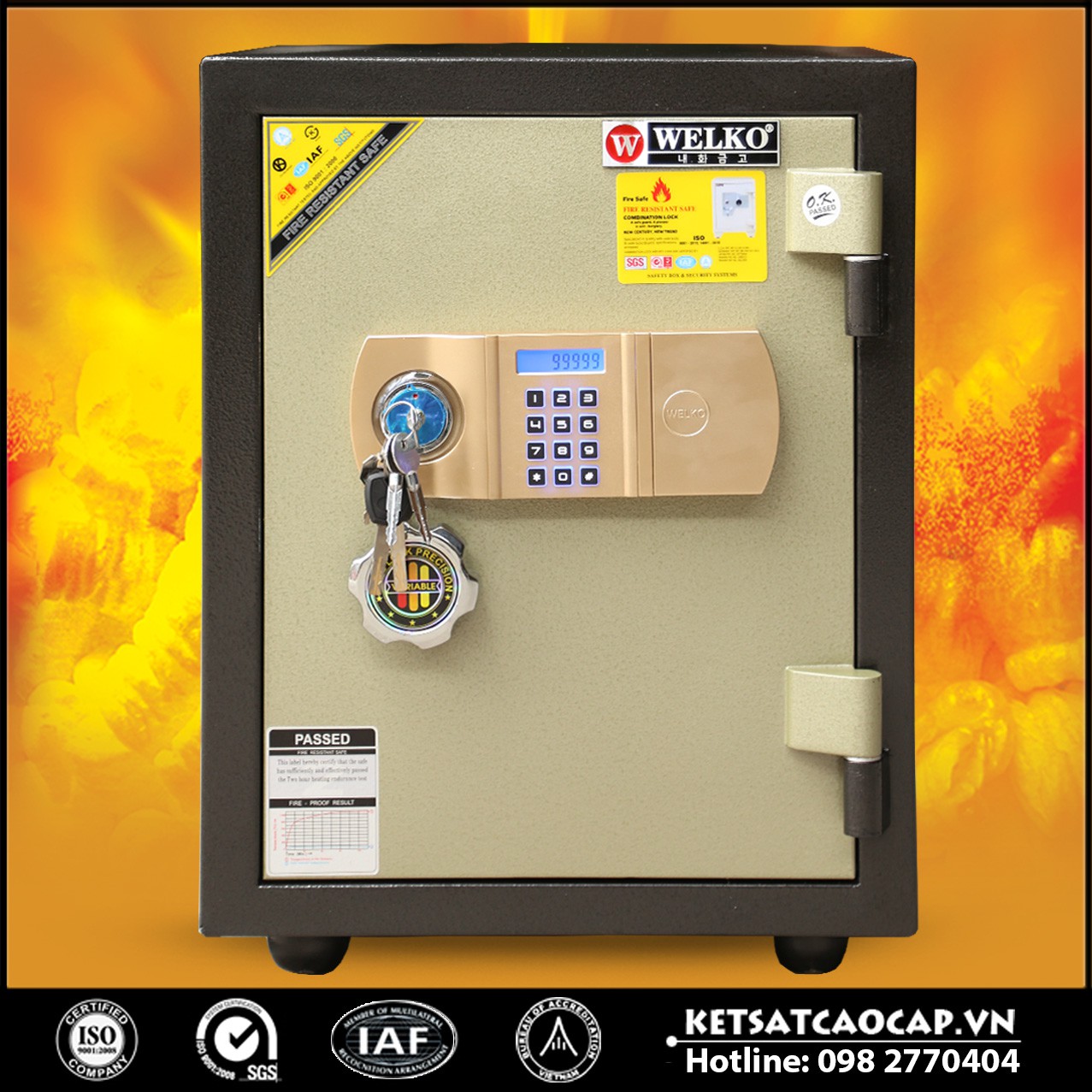 Két Sắt Phong Thuỷ LX500 - E Gold