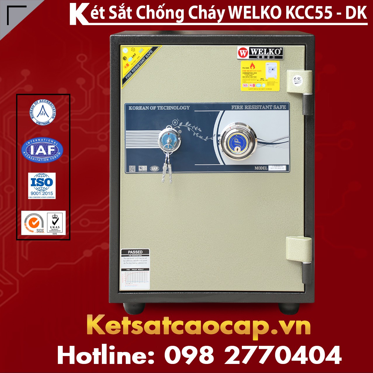 Két Sắt Chống Đập KCC55 - DK