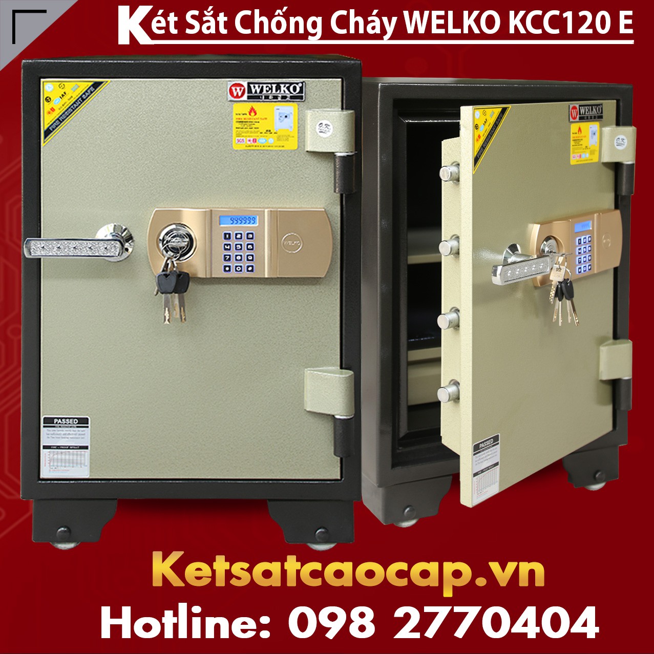 Két Sắt Chống Cháy WELKO KCC120 E