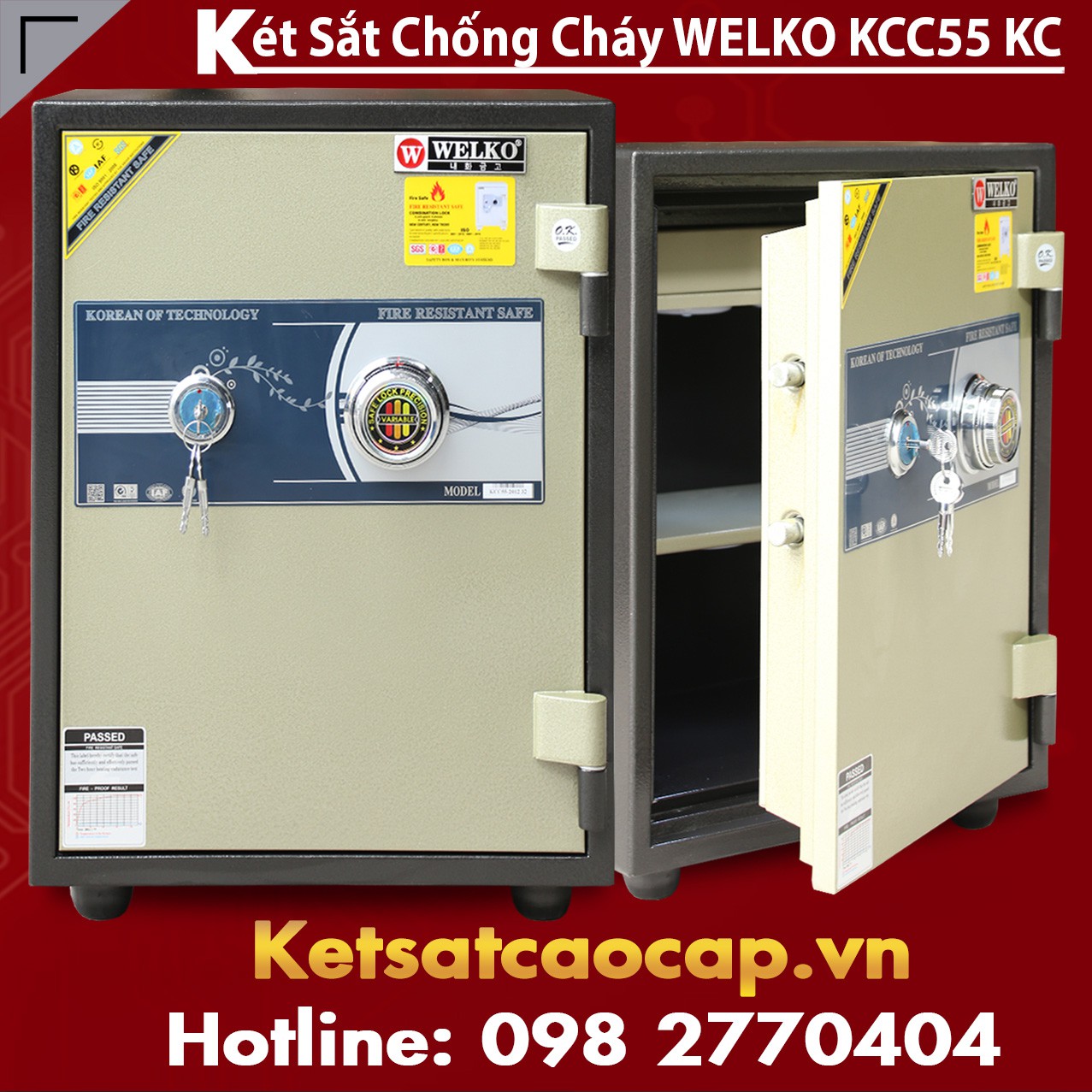 Két Sắt Bình Dương WELKO KCC55 KC