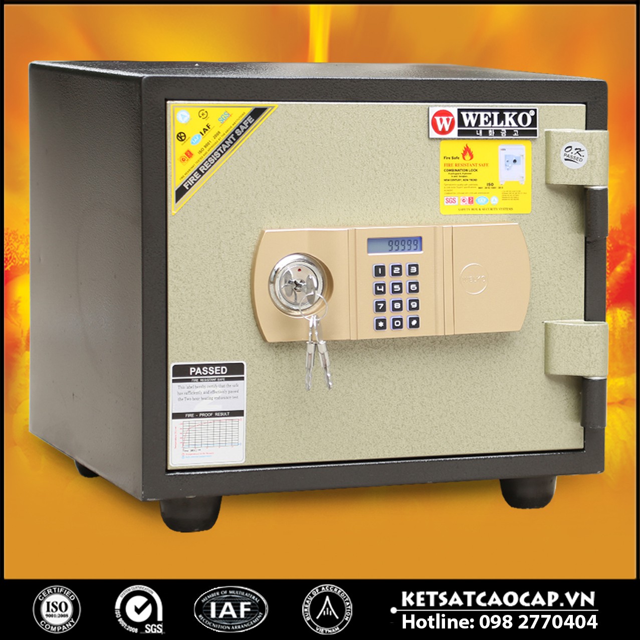 Két Sắt Phong Thuỷ LX600 - E Gold