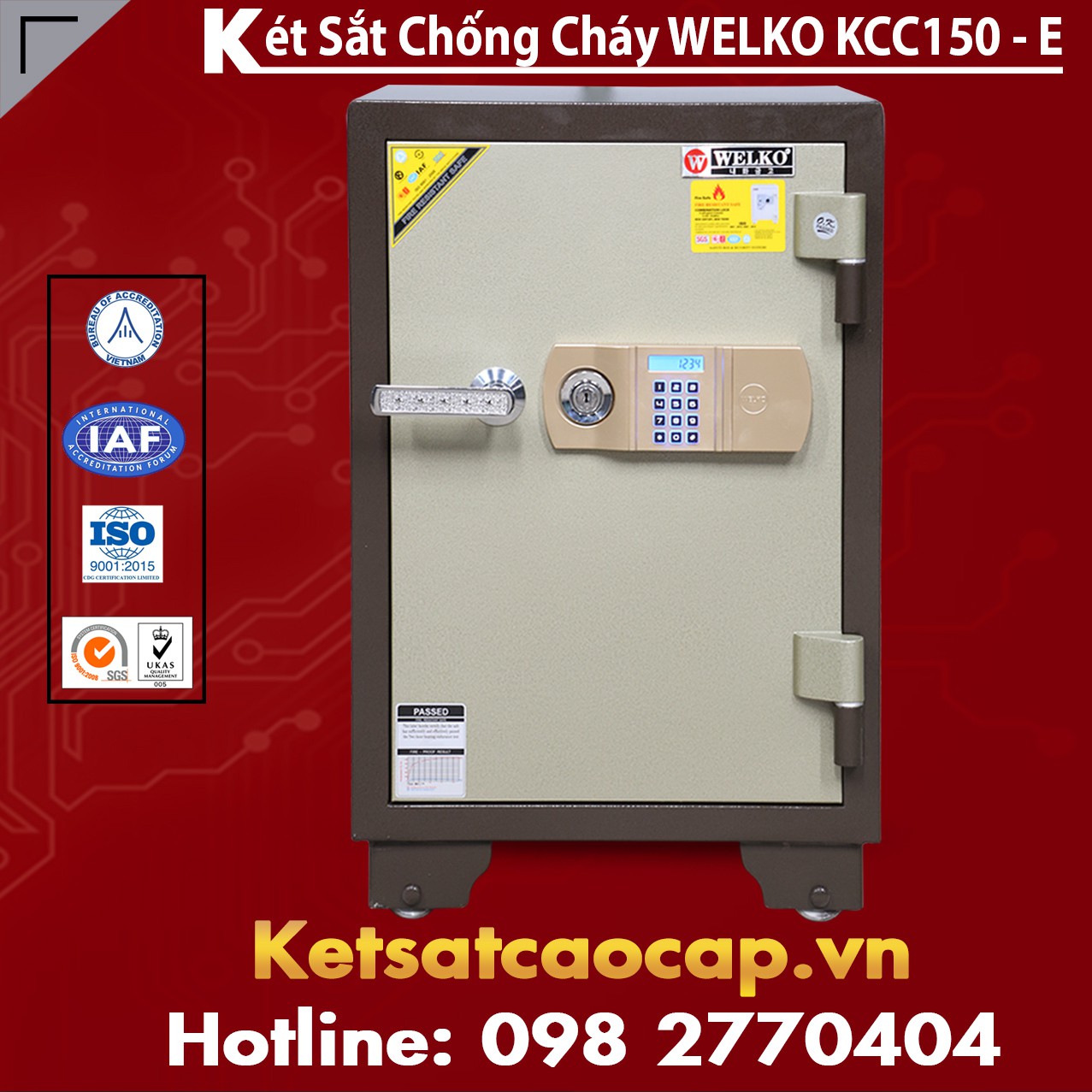 Két Sắt Thông Minh KCC150 E - Brown