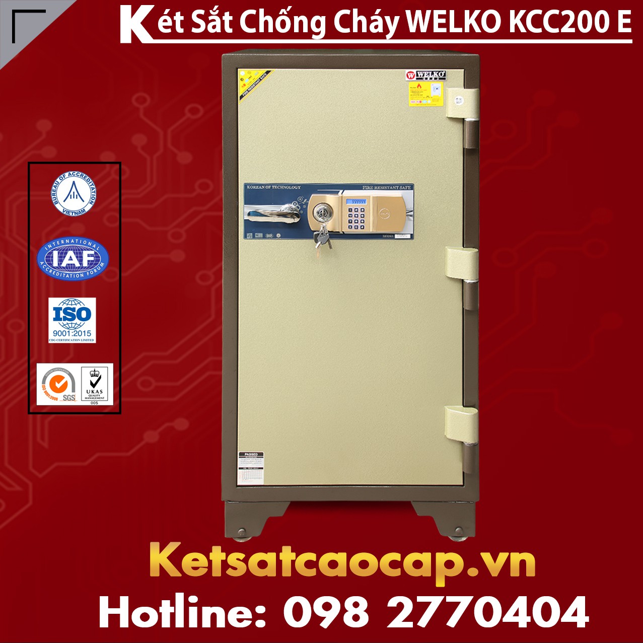 Két Sắt Thông Minh KCC200 E - Brown