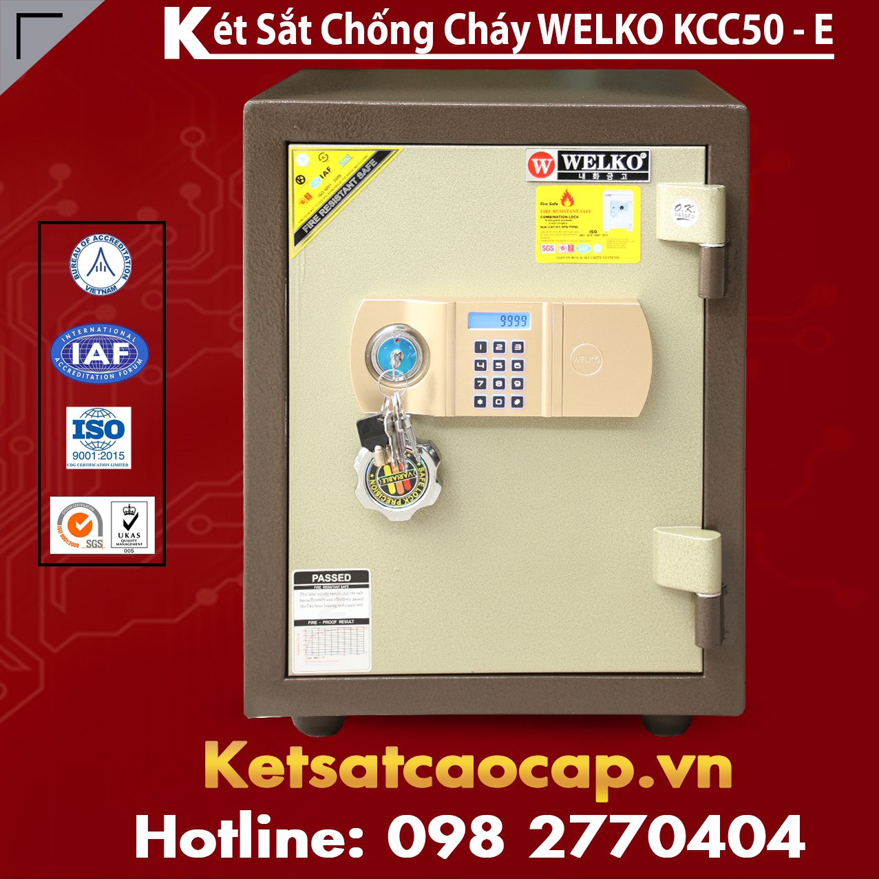 Két Sắt Thông Minh KCC50 E - Brown