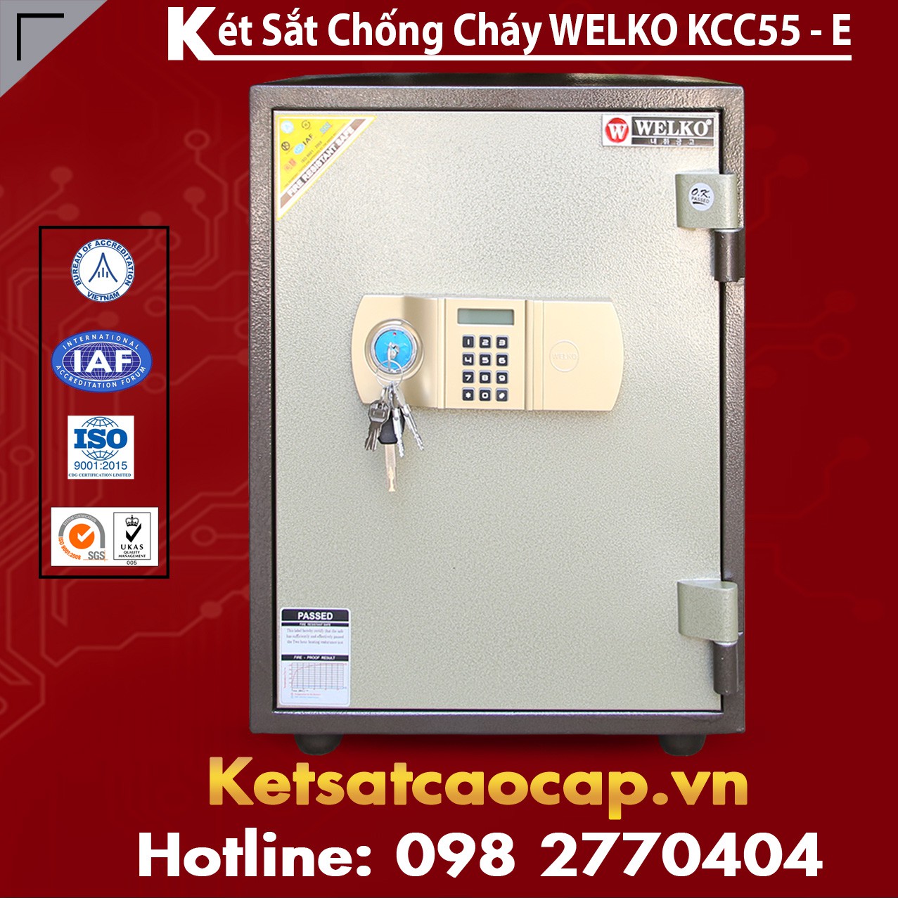 Két Sắt Thông Minh KCC55 E - Brown