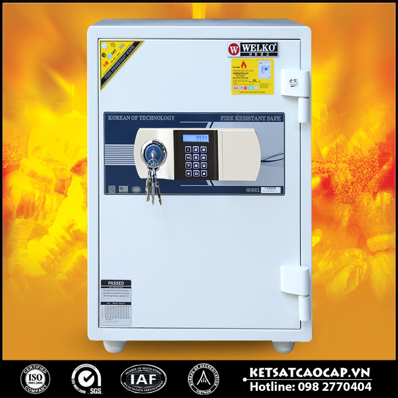 Két Sắt Giá Rẻ LX570 E Silver - White