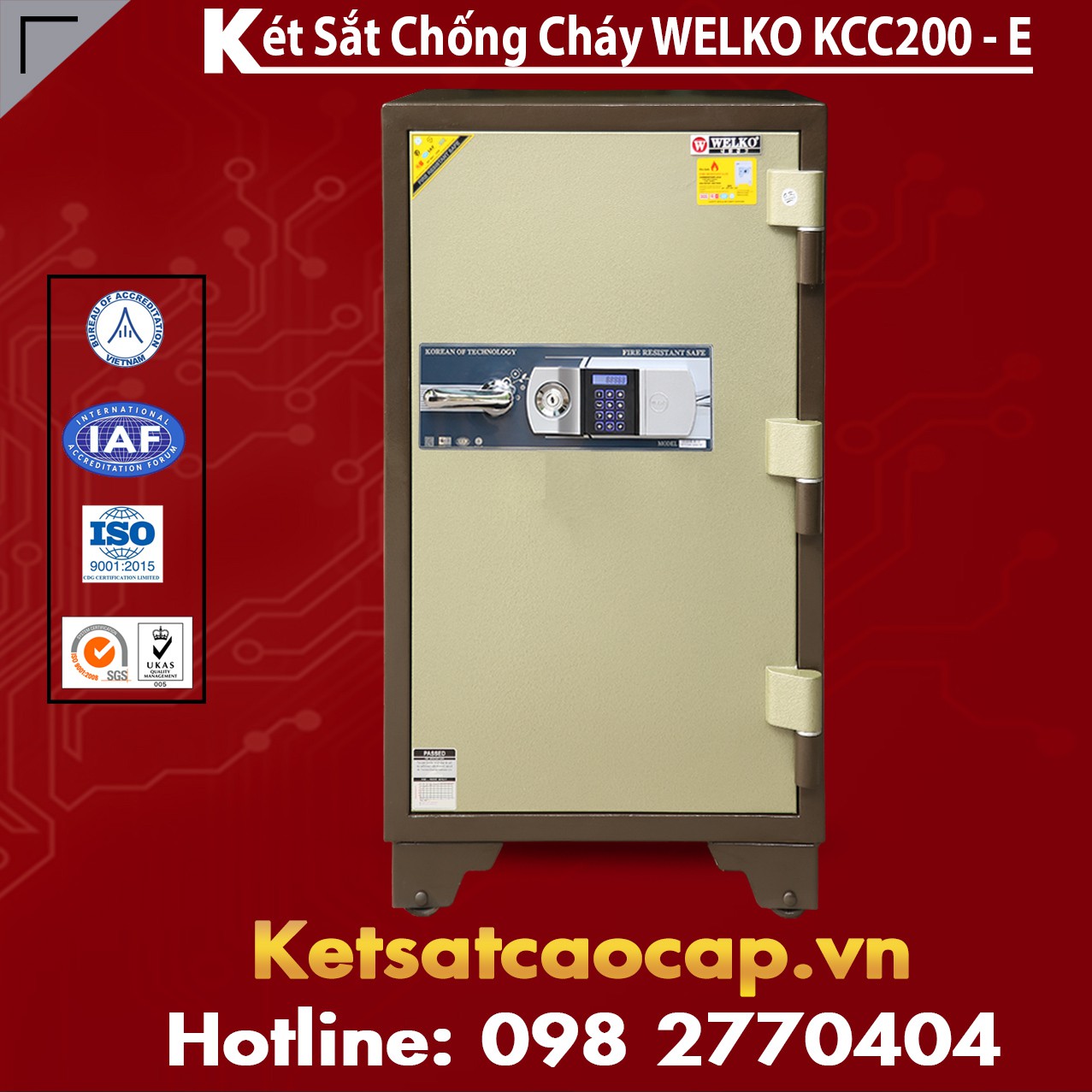 Két Bạc Báo Động KCC200 E Silver - Brown