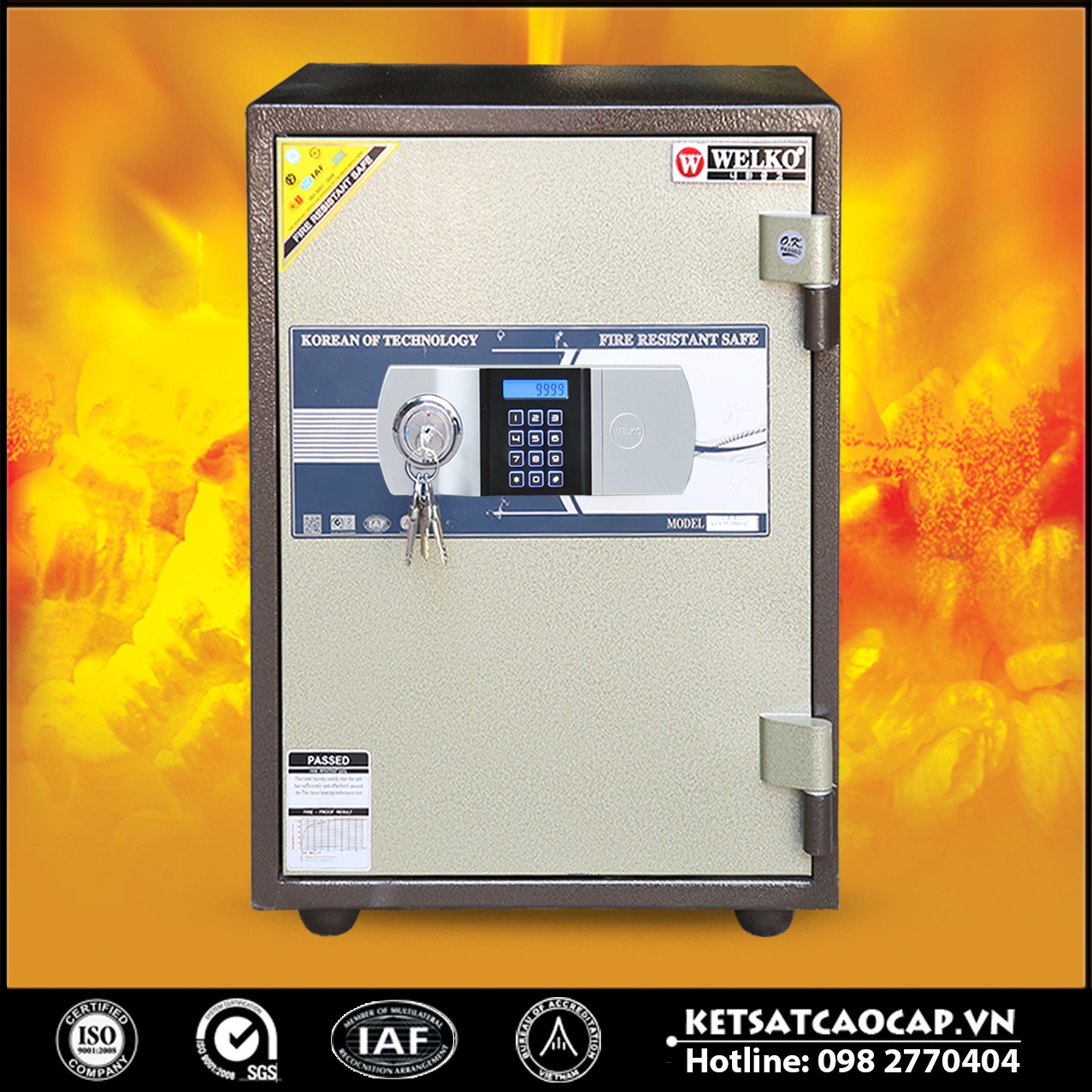 Két Bạc Báo Động LX570 E Silver - Brown