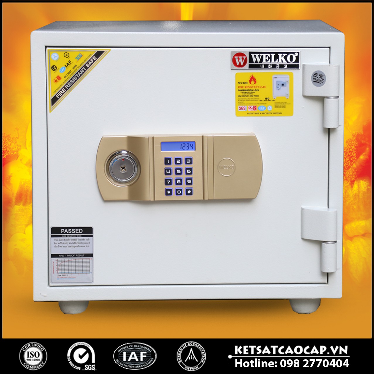 Két Sắt Thần Tài WELKO LX360 - E Gold