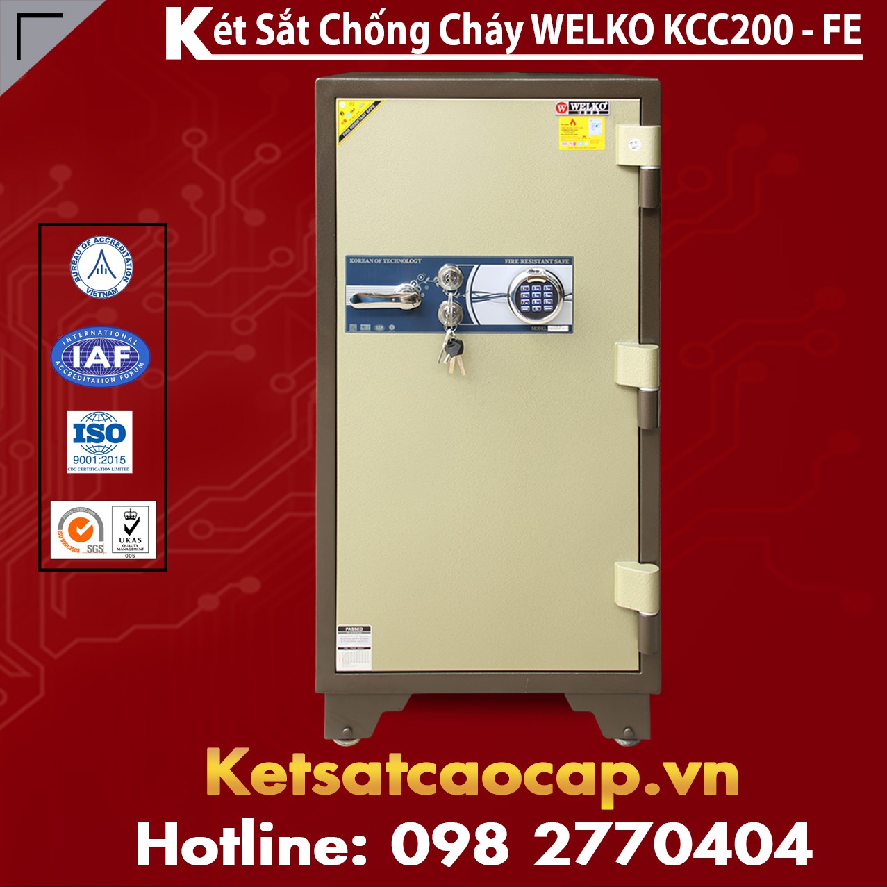 Két Bạc Welko KCC200 FE - Brown