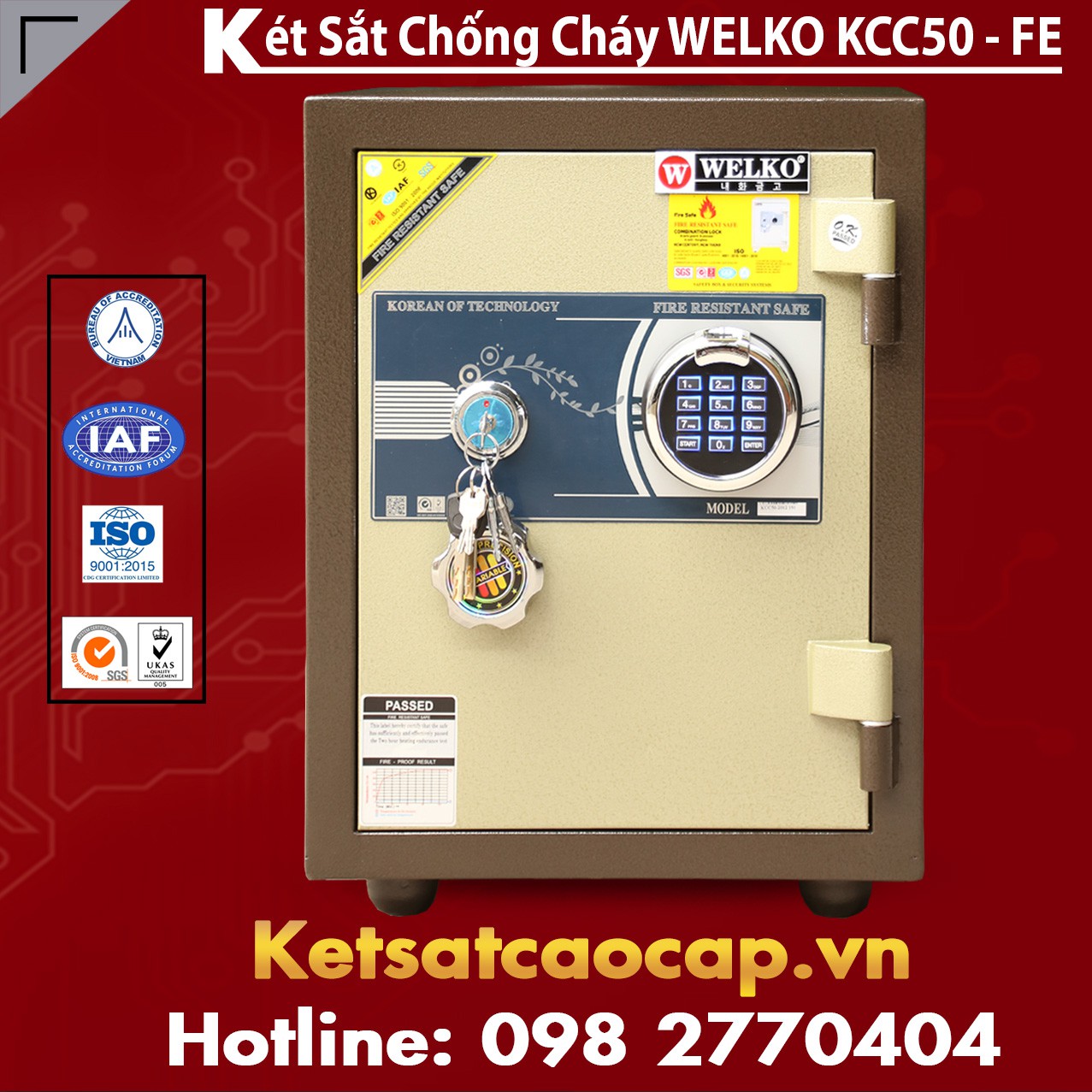 Két Bạc Welko KCC50 FE - Brown