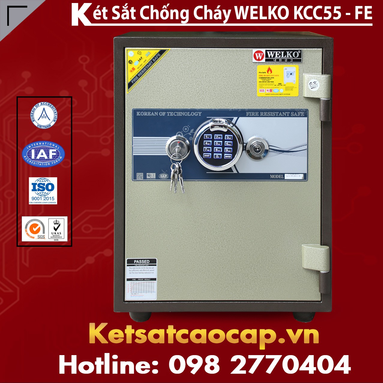 Két Bạc Welko KCC55 FE - Brown