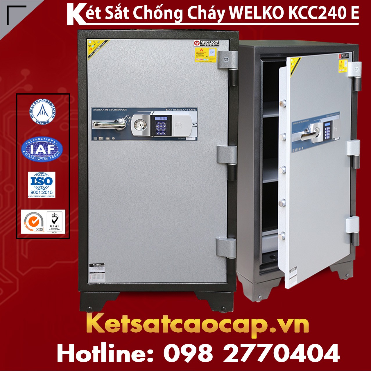 Két Bạc Điện Tử KCC240 E Silver