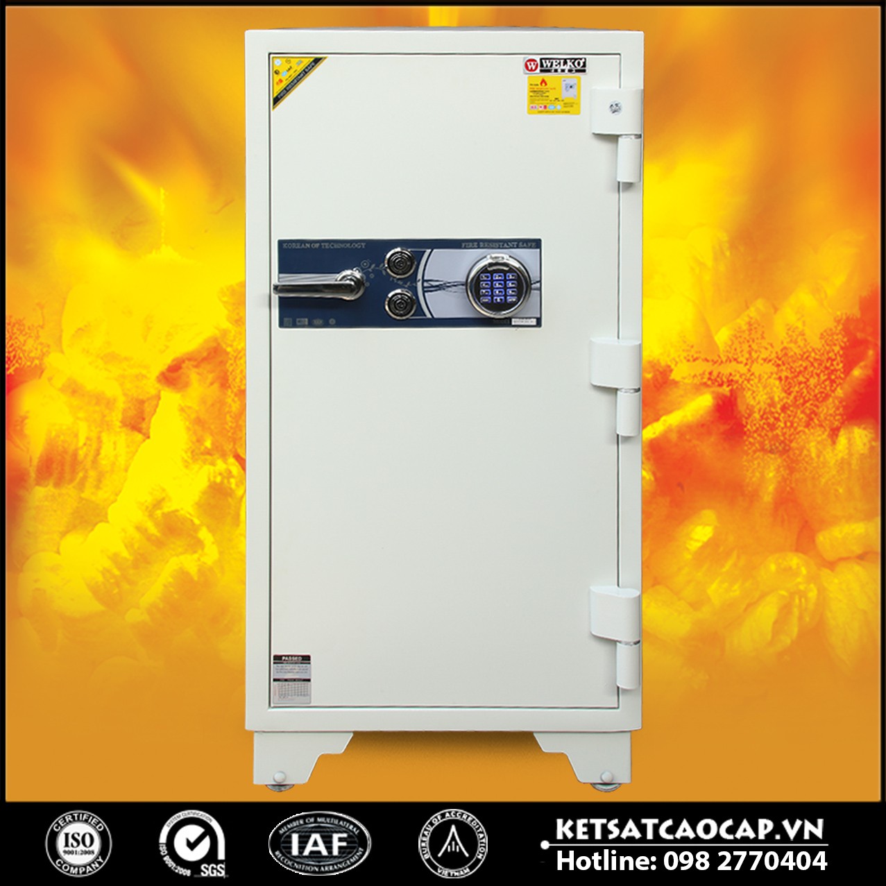 Két Sắt Tổng Thống LX1070 FE - White