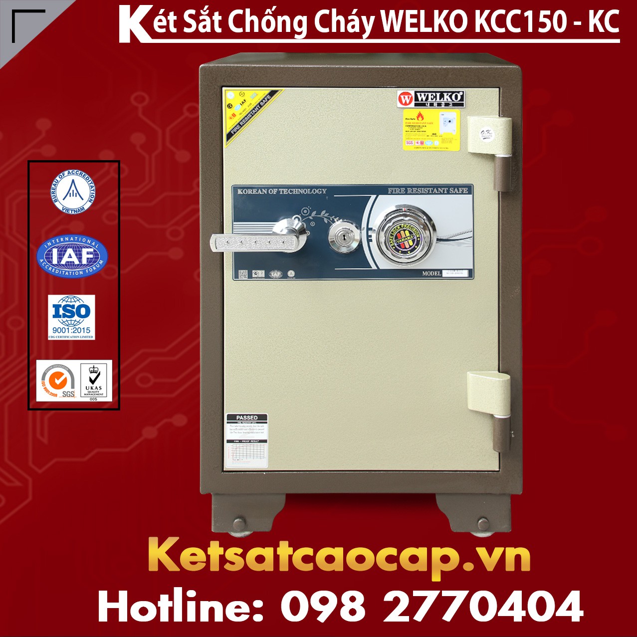 Két Sắt Mini Hàn Quốc KCC150 - KC