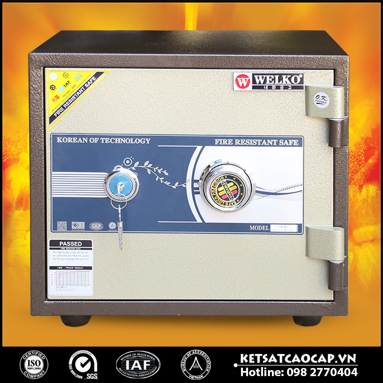 cửa hàng bán két sắt mini hàn quốc welkosafe cho gia đình ở hà nội