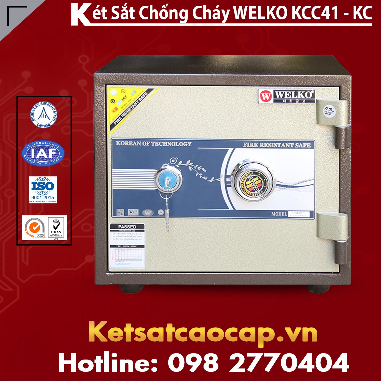 Két Sắt Mini Hàn Quốc KCC41 - KC