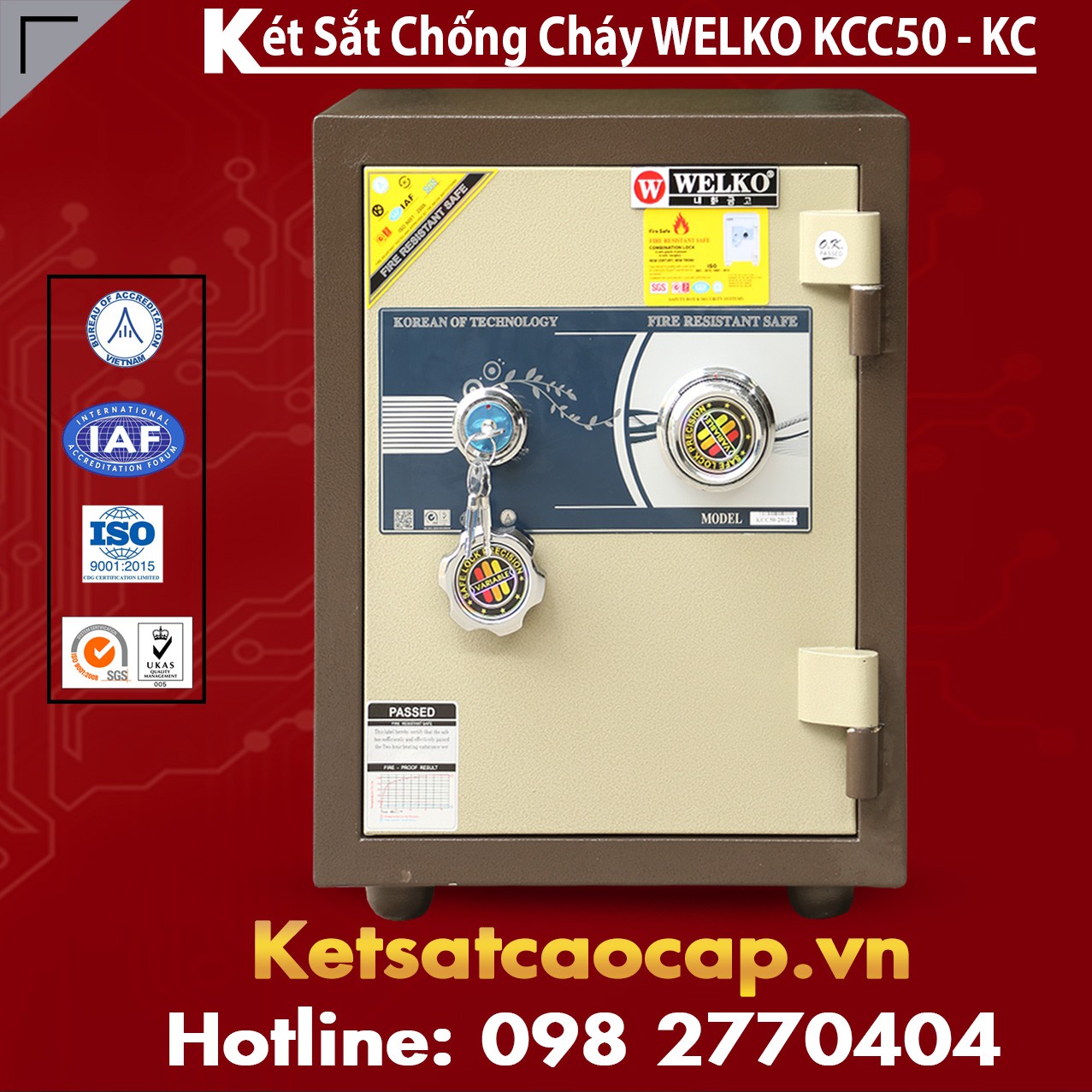 Két Sắt Mini Hàn Quốc KCC50 - KC