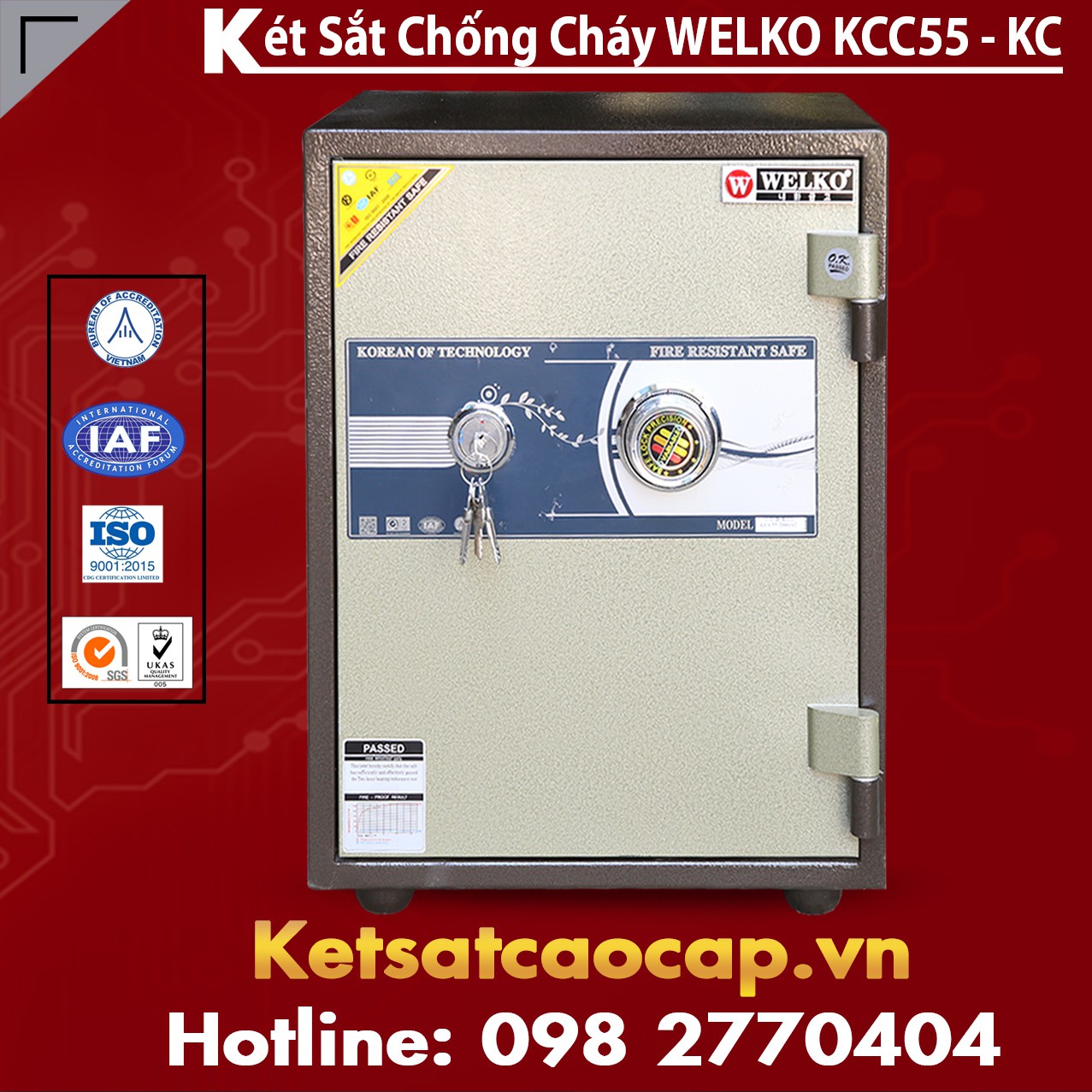 Két Sắt Mini Hàn Quốc KCC55 - KC