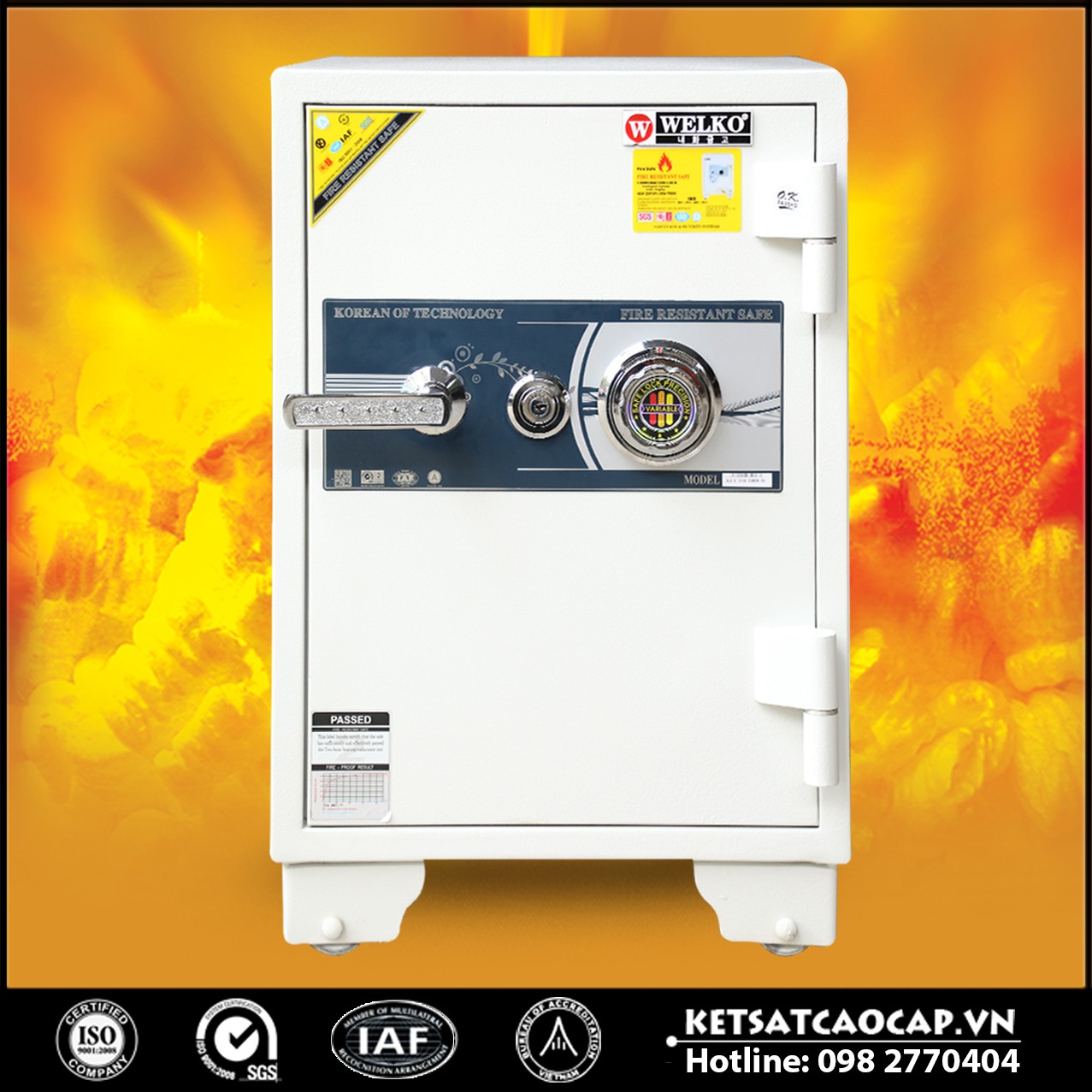 Xưởng Sản Xuất Két Sắt LX630 White - KC