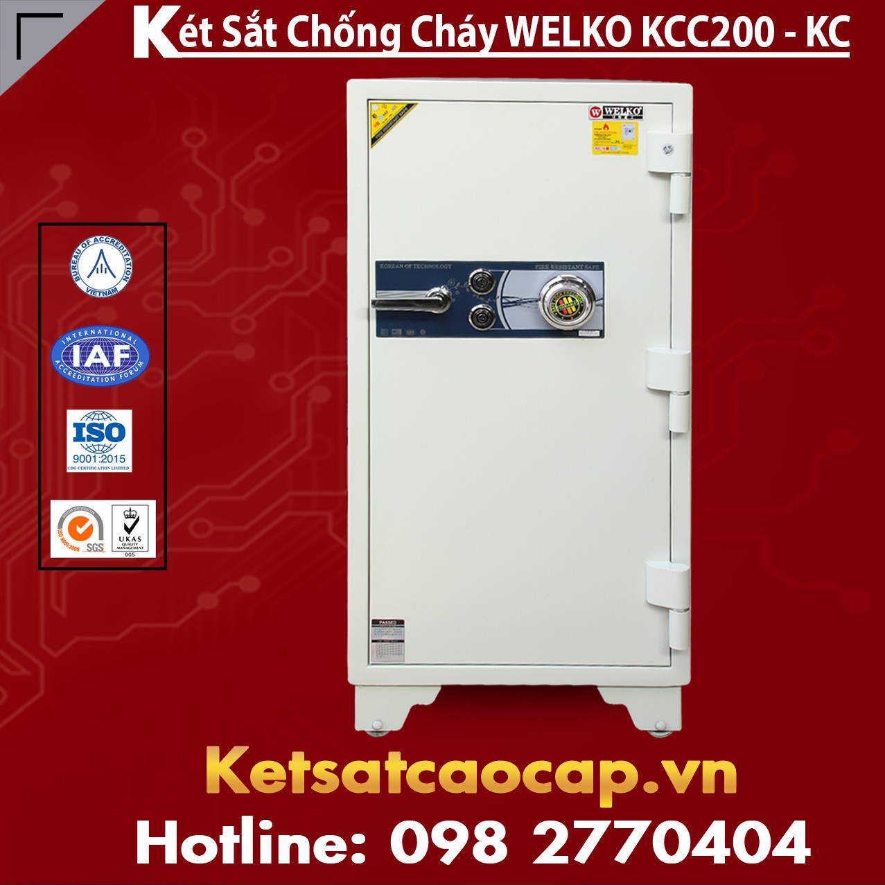Xưởng Sản Xuất Két Sắt KCC200 White - KC