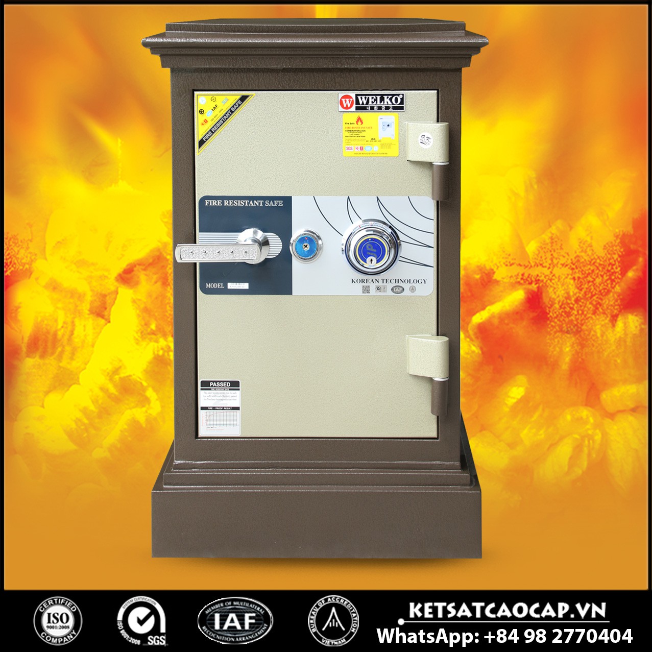 Két Sắt Quận 1 X820 - DK Brown